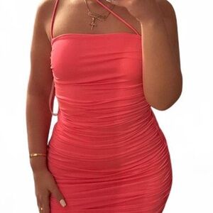 Superdown hot pink mini dress